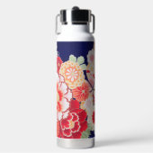 Japanse KIMONO Textiel, Bloem Waterfles (Voorkant)
