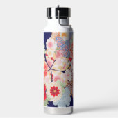 Japanse KIMONO Textiel, Bloem Waterfles (Links)
