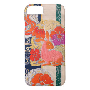 Japanse KIMONO-textiel, konijn en bloemkool Case-Mate iPhone Case