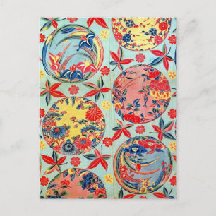 Japanse Kimono Textile (Bingata) Briefkaart