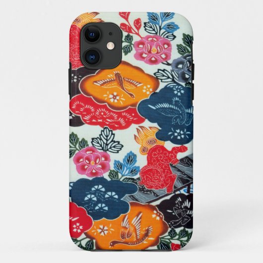  Japanse Kimono Textile (Bingata) Case-Mate iPhone Case (Achterkant)