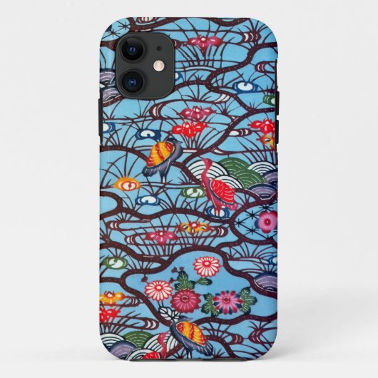 Japanse Kimono Textile (Bingata) Case-Mate iPhone Case (Achterkant)