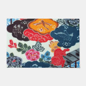  Japanse Kimono Textile (Bingata) Deurmat (Voorkant)