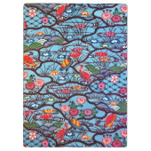  Japanse Kimono Textile (Bingata) Klembord (Achterkant)