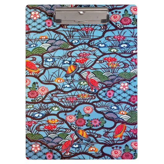  Japanse Kimono Textile (Bingata) Klembord (Voorkant)