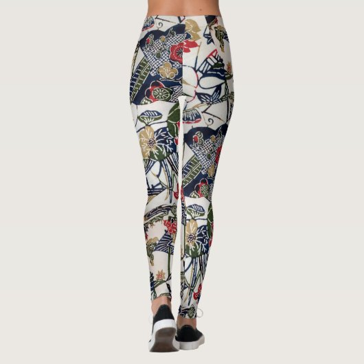  Japanse Kimono Textile (Bingata) Leggings (Achterkant)