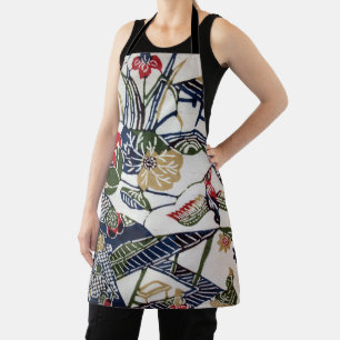 Japanse Kimono Textile (Bingata) Schort