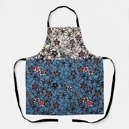  Japanse Kimono Textile (Bingata) Schort (Voorkant)