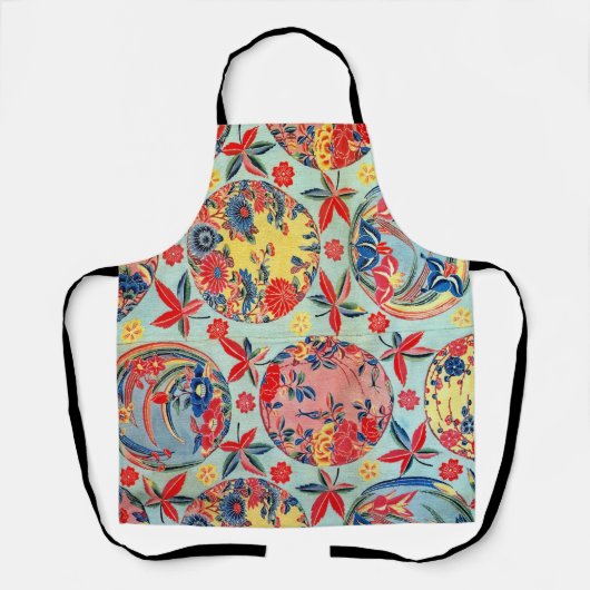 Japanse Kimono Textile (Bingata) Schort (Voorkant)