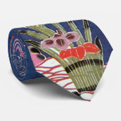  Japanse Kimono Textile (Bingata) Stropdas (Opgerold)