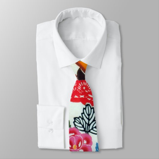  Japanse Kimono Textile (Bingata) Stropdas (Gebonden)