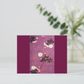  Japanse Kimono Textile, Cherry Blossom Briefkaart (Staand voorkant)