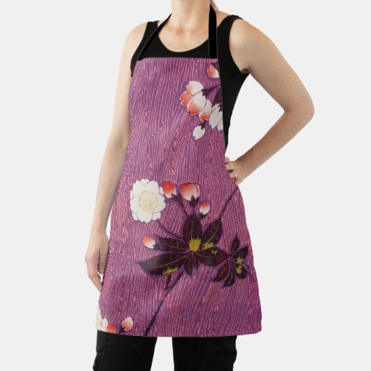  Japanse Kimono Textile, Cherry Blossom Schort (Insitu)