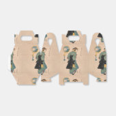 Japanse Kimono Vrouw: Ukiyo-e Woodblock Print Bedankdoosjes (Uitgevouwen)