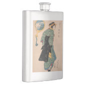 Japanse Kimono Vrouw: Ukiyo-e Woodblock Print Flacon (Rechts)