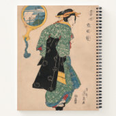 Japanse Kimono Vrouw: Ukiyo-e Woodblock Print Notitieboek (Achterkant)