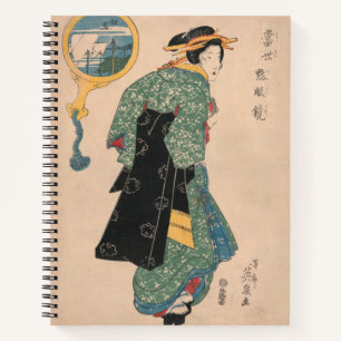 Japanse Kimono Vrouw: Ukiyo-e Woodblock Print Notitieboek