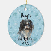 Japanse kin eerste vakantie keramisch ornament (Links)