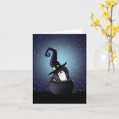 Japanse kin heks Halloween Kaart (Gele Bloem)