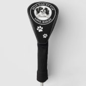 Japanse kin hond gepersonaliseerd golfheadcover (Voorkant)