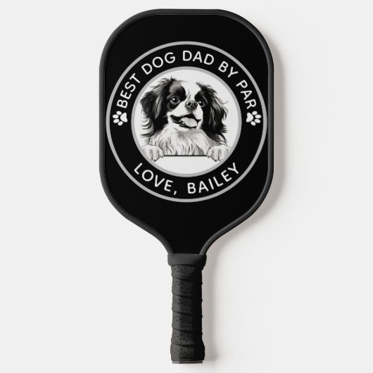 Japanse kin hond gepersonaliseerd pickleball paddle (Voorkant)