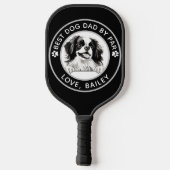 Japanse kin hond gepersonaliseerd pickleball paddle (Achterkant)