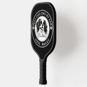 Japanse kin hond gepersonaliseerd pickleball paddle (Links)