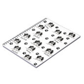 Japanse kin hond gepersonaliseerde hand tekening notitieboek (Linkerzijde)