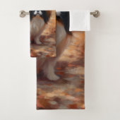 Japanse kin in herfst laat Herfst inspireren Bad Handdoek (Insitu)