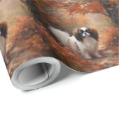 Japanse kin in herfst laat Herfst inspireren Cadeaupapier (Rol Hoek)