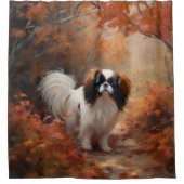 Japanse kin in herfst laat Herfst inspireren Douchegordijn (Voorkant)