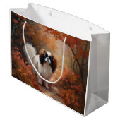 Japanse kin in herfst laat Herfst inspireren Groot Cadeauzakje (Achterkant Gekanteld)