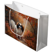 Japanse kin in herfst laat Herfst inspireren Groot Cadeauzakje (Voorkant Gekanteld)