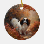 Japanse kin in herfst laat Herfst inspireren Keramisch Ornament (Voorkant)