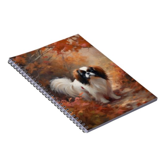 Japanse kin in herfst laat Herfst inspireren Notitieboek (Rechterzijde)