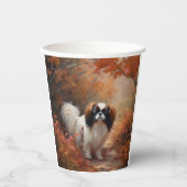 Japanse kin in herfst laat Herfst inspireren Papieren Bekers (Voorkant)