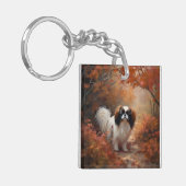 Japanse kin in herfst laat Herfst inspireren Sleutelhanger (Voorkant Links)