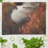 Japanse kin in herfst laat Herfst inspireren Theedoek (Gevouwen)