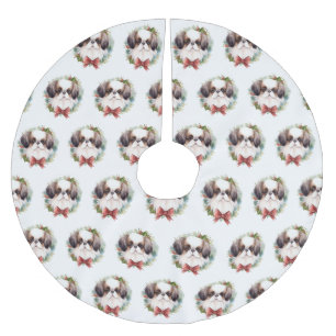 Japanse kin kerstkrans feestelijke pup kerstboom rok