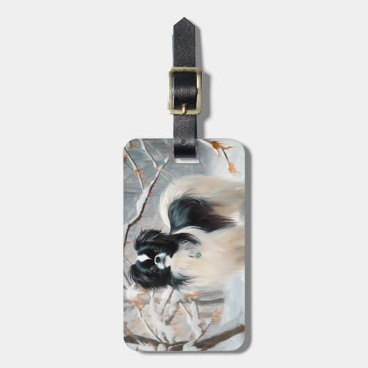 Japanse kin liet het sneeuwKerstmis Bagagelabel (Voorkant verticaal)