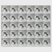 Japanse kin liet het sneeuwKerstmis Cadeaupapier (Vlak)