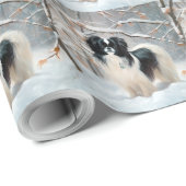 Japanse kin liet het sneeuwKerstmis Cadeaupapier (Rol Hoek)