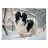 Japanse kin liet het sneeuwKerstmis Groot Cadeauzakje (Achterkant)