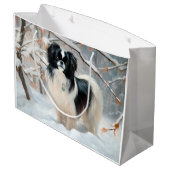 Japanse kin liet het sneeuwKerstmis Groot Cadeauzakje (Achterkant Gekanteld)