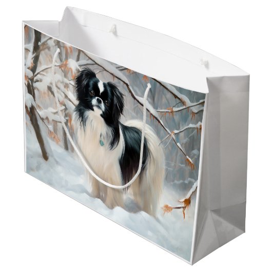 Japanse kin liet het sneeuwKerstmis Groot Cadeauzakje (Achterkant Gekanteld)