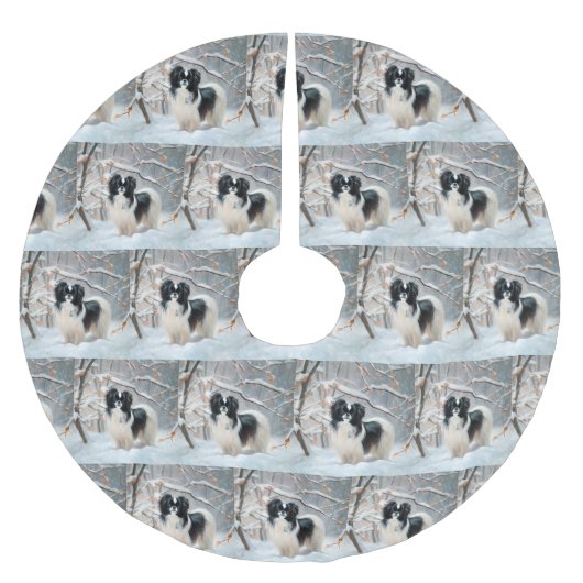 Japanse kin liet het sneeuwKerstmis Kerstboom Rok (Voorkant)