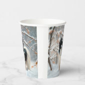 Japanse kin liet het sneeuwKerstmis Papieren Bekers (Rechts)