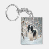 Japanse kin liet het sneeuwKerstmis Sleutelhanger (Voorkant Links)