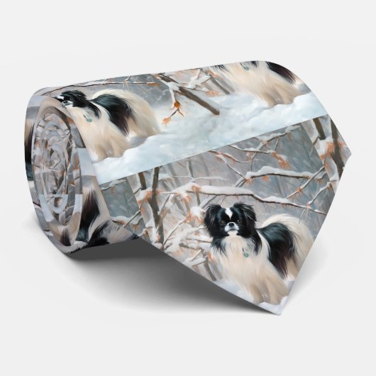 Japanse kin liet het sneeuwKerstmis Stropdas (Opgerold)