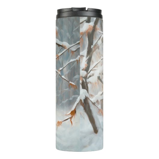 Japanse kin liet het sneeuwKerstmis Thermosbeker (Achterkant)